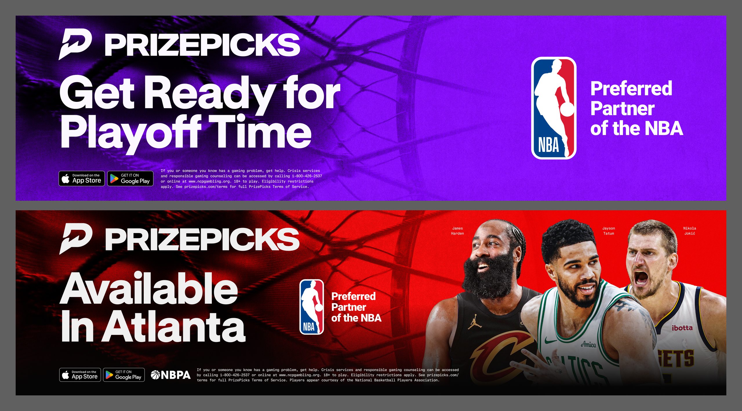 Partnership and playoff spectaculars, purple then red