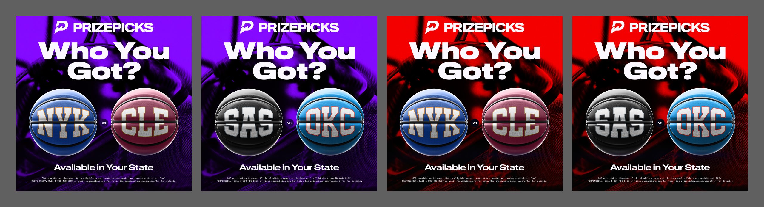 Who You Got? — 3D team-color basketballs
