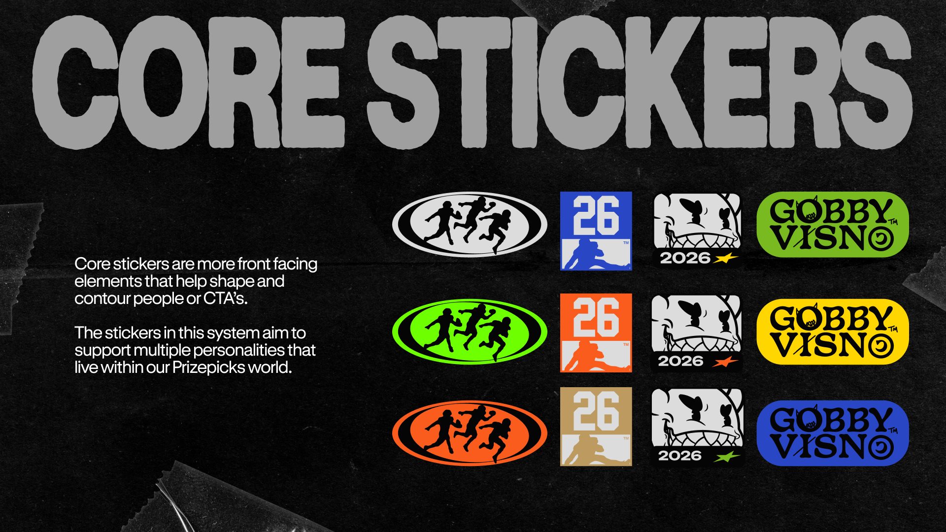 Core sticker system